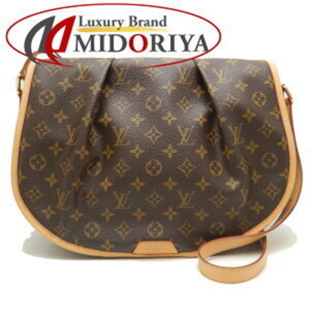Louis Vuitton Monogram Menilmontant Shoulder Bag Brown